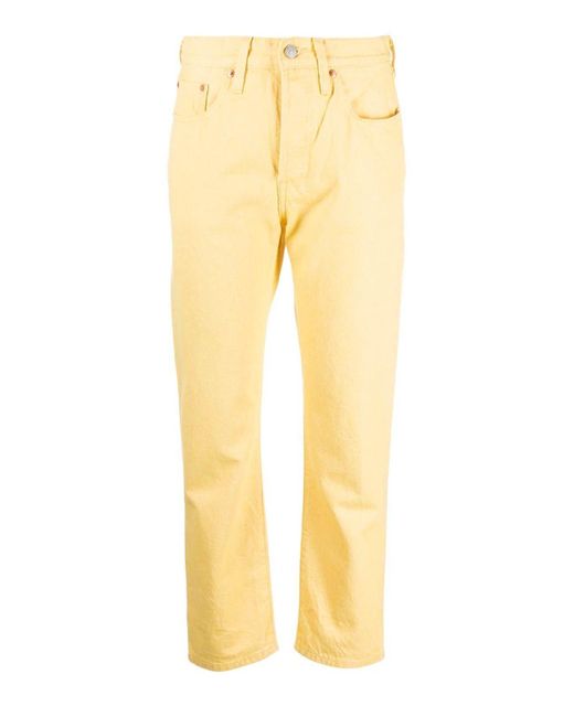 Levi's Pants in Yellow | Lyst
