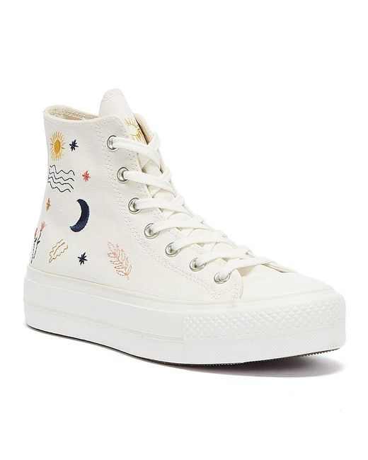 converse white trainers