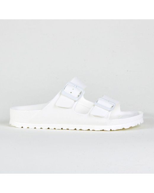 Birkenstock Synthetic Arizona Eva Sandals in White | Lyst UK