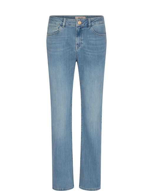 Mos Mosh Denim Cecilia Reloved Straight Leg Jeans Light in Blue | Lyst