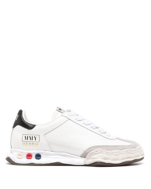 Maison Mihara Yasuhiro Leather Herbie Og Low-top Sneakers in White for ...