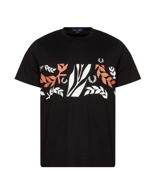 Fred Perry Denim Archive Graphic Vine T-shirt in Black for Men - Save 2% |  Lyst