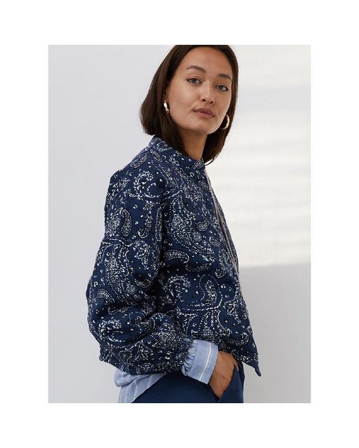 Lolly's Laundry Synthetic Cat Bomber Jacket in Blue Lyst