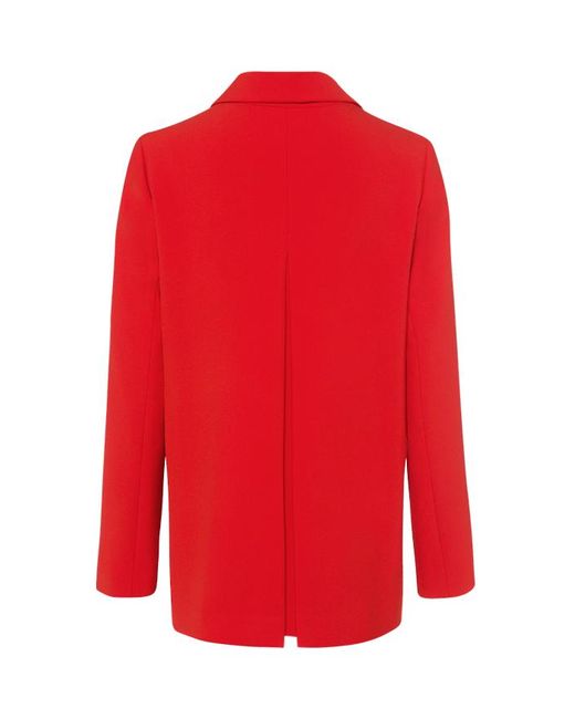 long red blazer jacket
