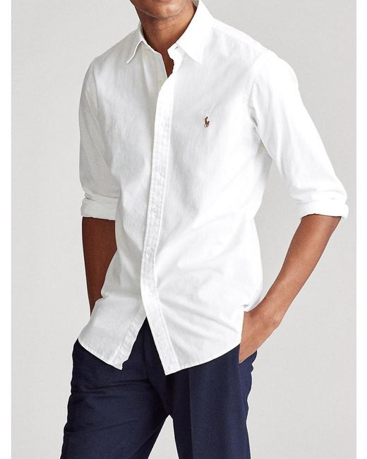 ralph lauren slim fit chambray shirt