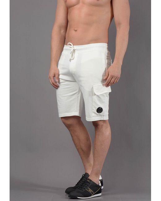 C.P. Company 041a Light Fleece Short in 
