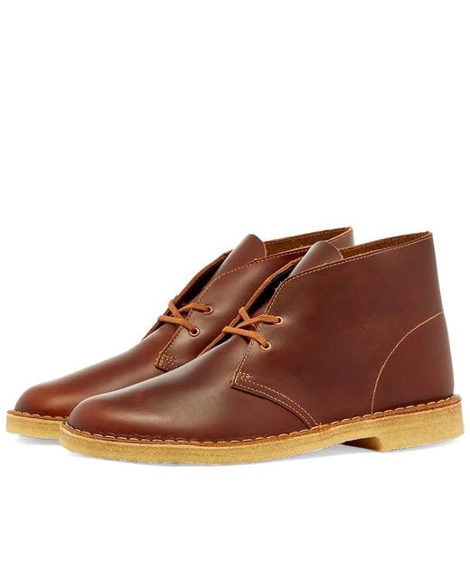 leather desert clarks