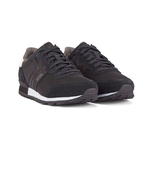 HUGO BOSS Suede Parkour Run Trainers 