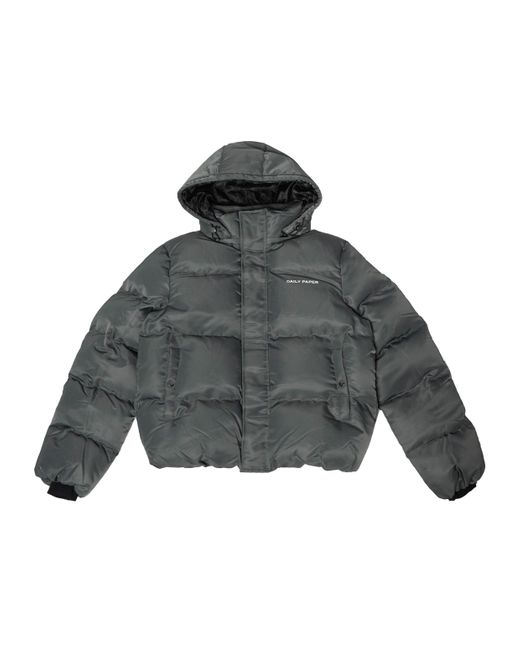 Daily Paper Puffer Jacket in Gray for Men | Lyst