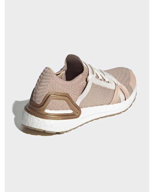 adidas By Stella McCartney Synthetic Gold Metallic Ultraboost 20 Trainers |  Lyst