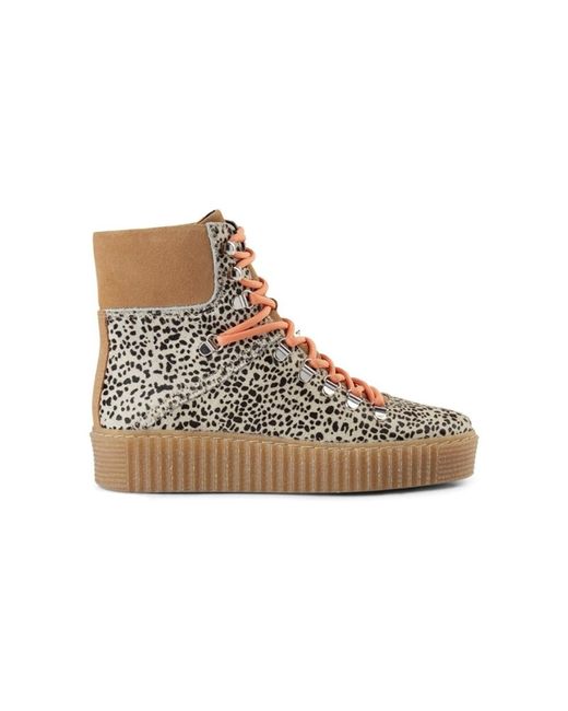 leopard sneaker boot