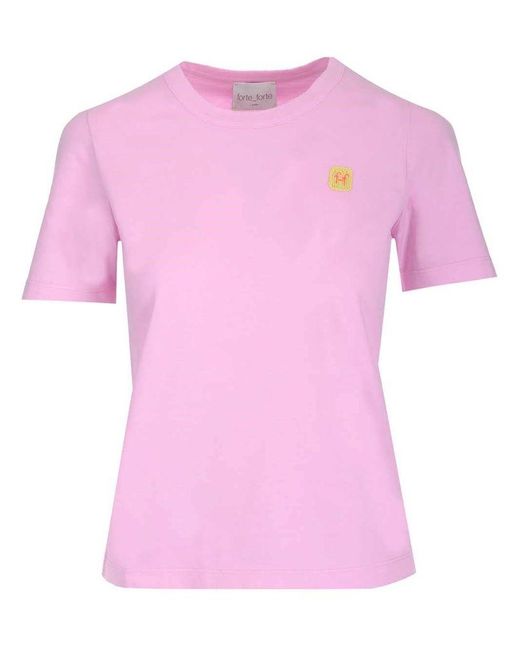 Forte Forte 8922marshmallow2040 Other Materials Shirt in Pink - Lyst