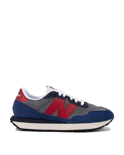 New Balance Suede 237 Trainers Nb White / Team in Red for Men | Lyst Canada