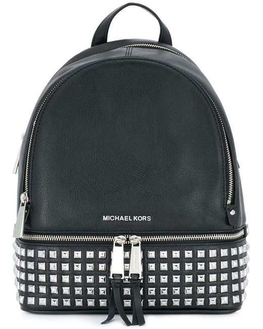 small black michael kors backpack