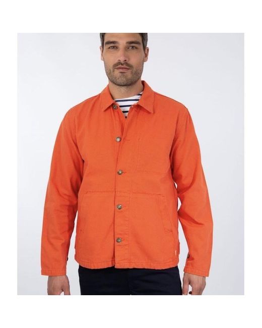 orange chore jacket