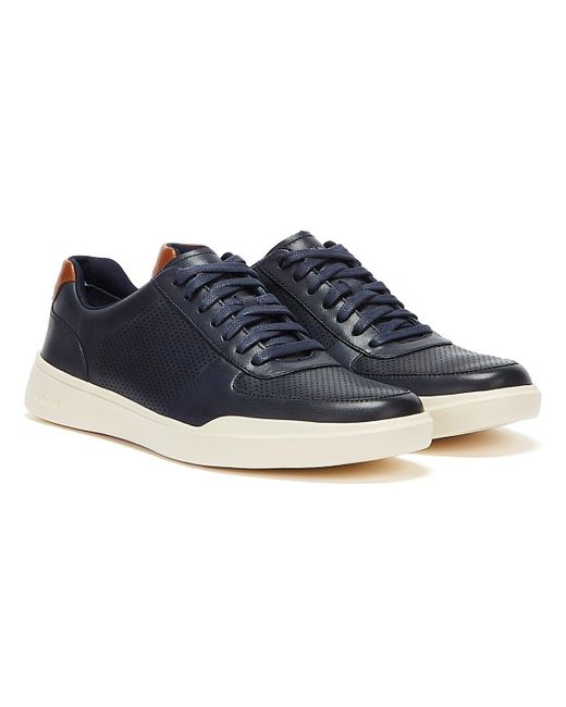 Cole Haan Grand Crosscourt Modern Perf Peacoat Trainers in Blue for Men ...