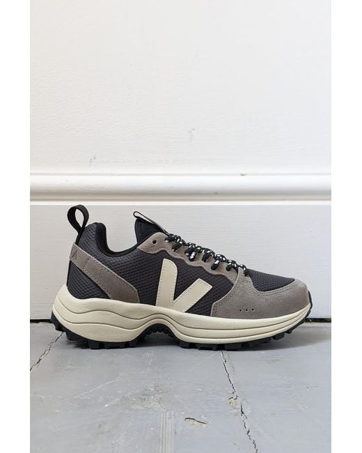 Veja Leather Venturi Alveomesh Moonrock Graphite Sneakers in Gray | Lyst
