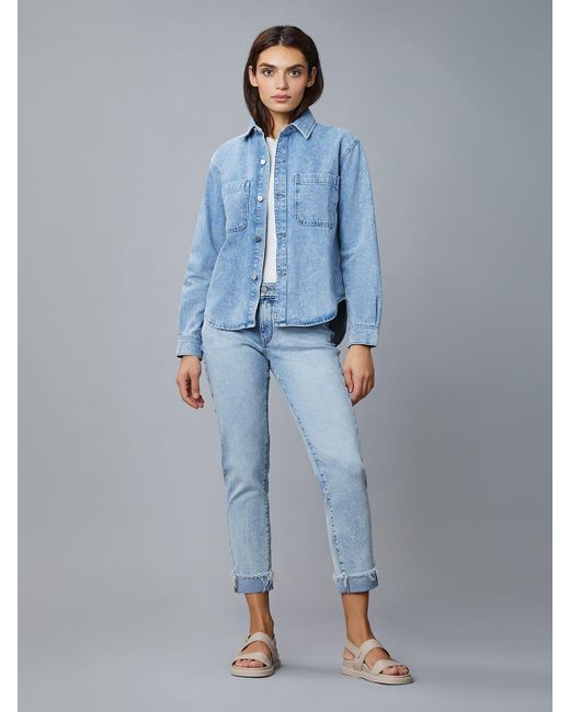 DL1961 Zita Denim Shirt in Blue | Lyst