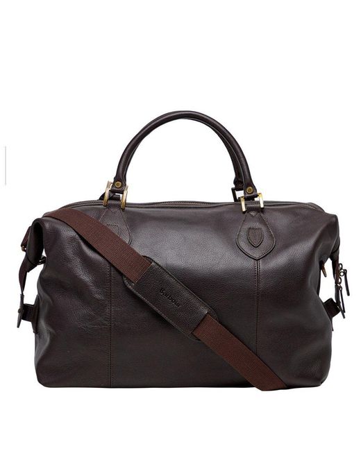 barbour leather medium travel explorer