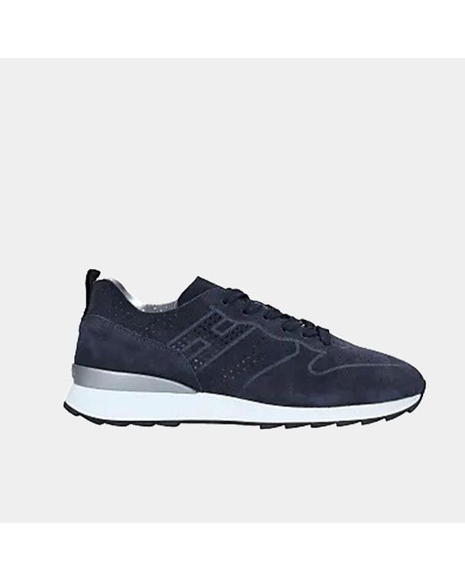 Hogan Suede Sneakers H261 In Pelle Blu in Blue | Lyst
