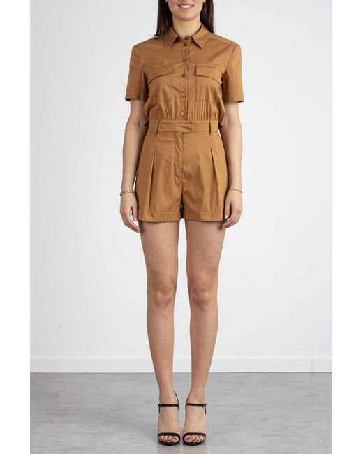 Patrizia Pepe Tuta Corta Essential In Cotone | Lyst