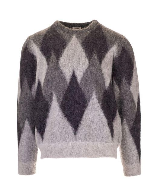 Celine Wool Sweater in Grey (Gray) for Men - Save 77% - Lyst