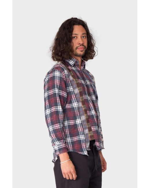 Needles Rebuild By 7 Cuts Flannel Shirt 