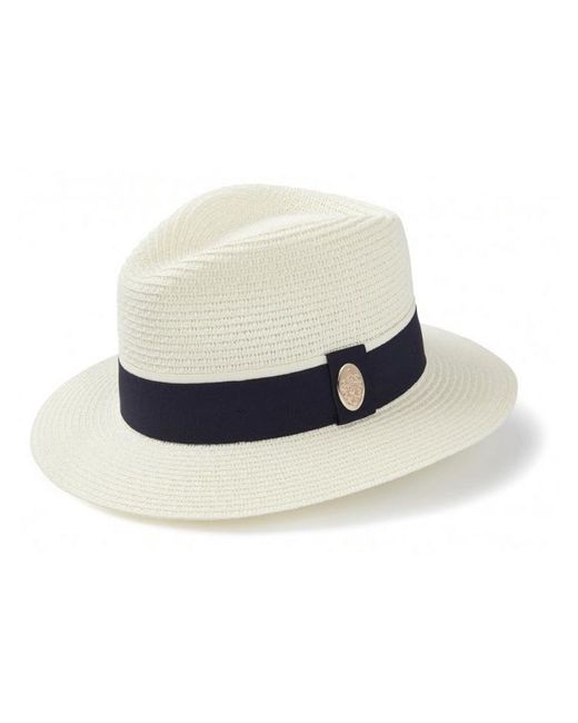 Brown Orford Cream Fedora Navy Hborna 