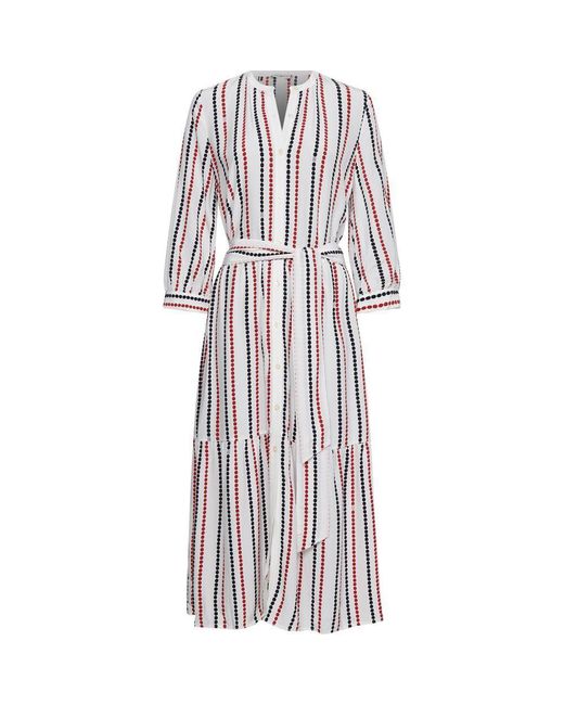 Tommy Hilfiger Vestito Donna Ww0ww34101 0lc in White | Lyst Australia