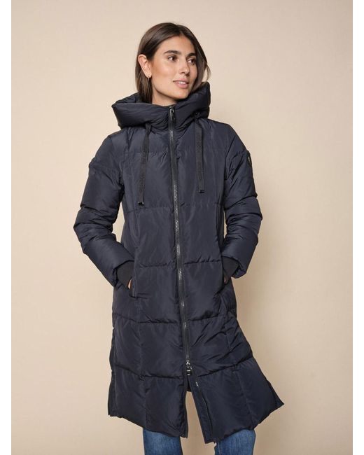 Mos Mosh Nova Square Down Coat Navy in Blue | Lyst