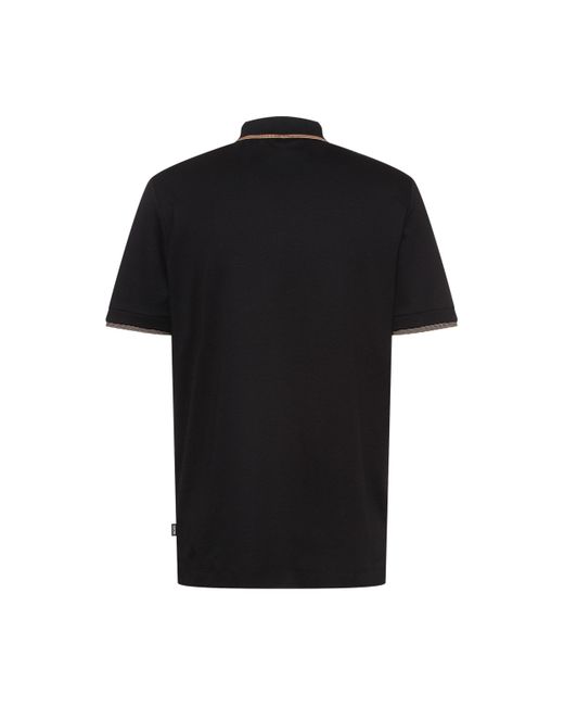 Mens Black Cotton Polo Shirt Atterley Men Clothing T-shirts Polo Shirts 