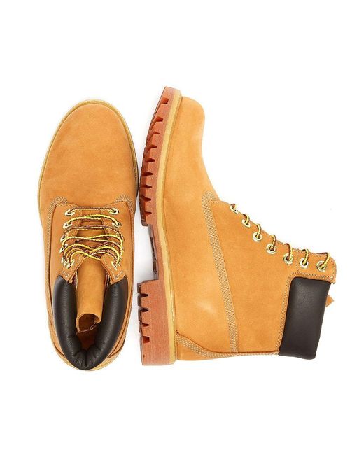 Timberland Wheat Premium 6 Inch Nubuck Leather Boots in Brown for Men |  Lyst Australia