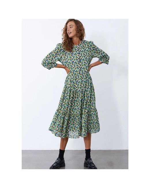 Lolly's Laundry Synthetic Olivia Dress Flower Print in Floral (Green) - Lyst
