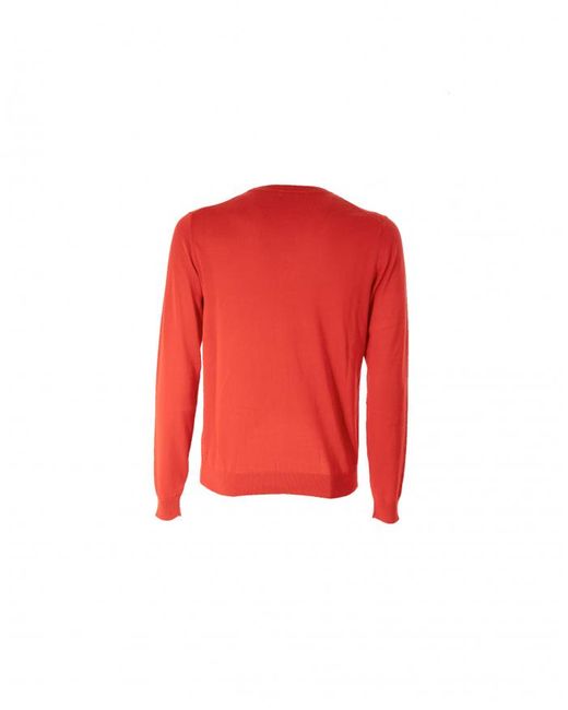 Sun 68 Maglia Girocollo Rosso Fuoco in Red for Men | Lyst