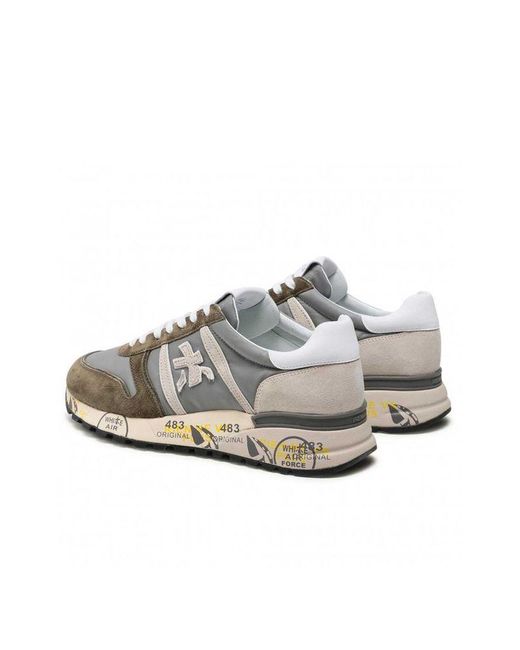 Premiata Leather Lander-5195 Shoes in Grey (Gray) for Men | Lyst