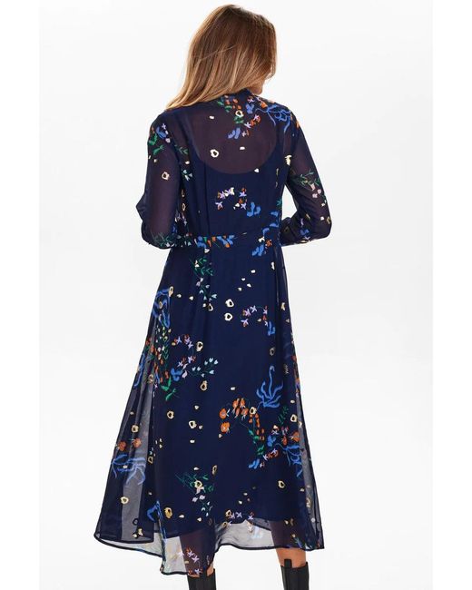 Numph Nukyndall Dress in Blue | Lyst