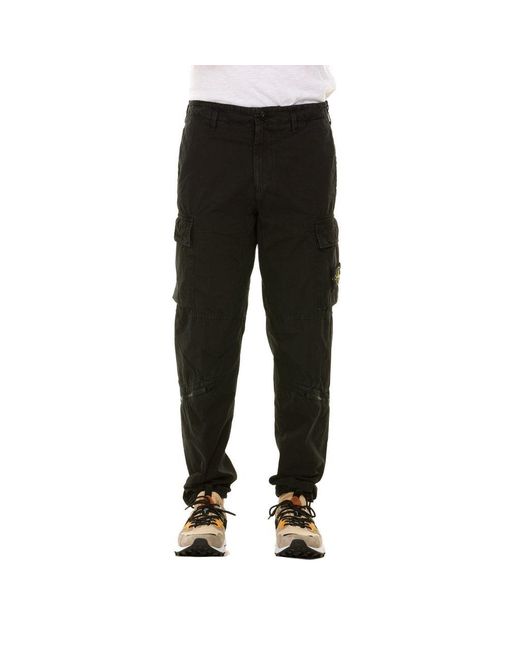 Stone Island Pantalone in Black for Men | Lyst Australia