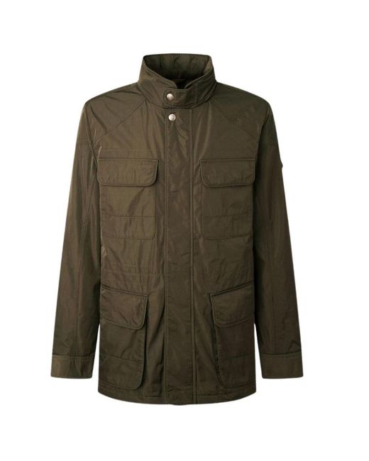 Hackett Velospeed Collar Jacket in Green for Men | Lyst