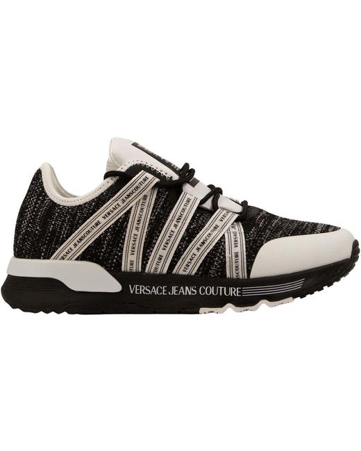 Versace Jeans Couture Denim Fondo Dynamic Sneakers White 71ya3sa1 Zs044 003  in Black for Men - Lyst