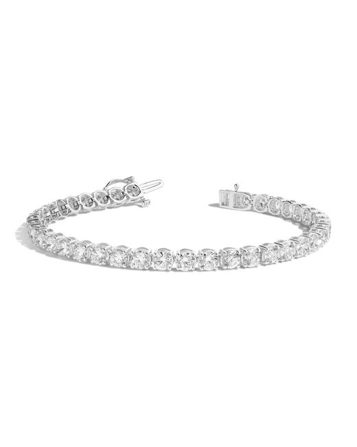 AUrate New York Metallic Luxury Diamond Tennis Bracelet