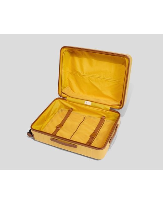 Away Travel Yellow The Checked Suitcase