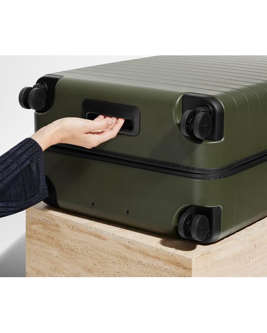 Away Travel Green The Checked Suitcase