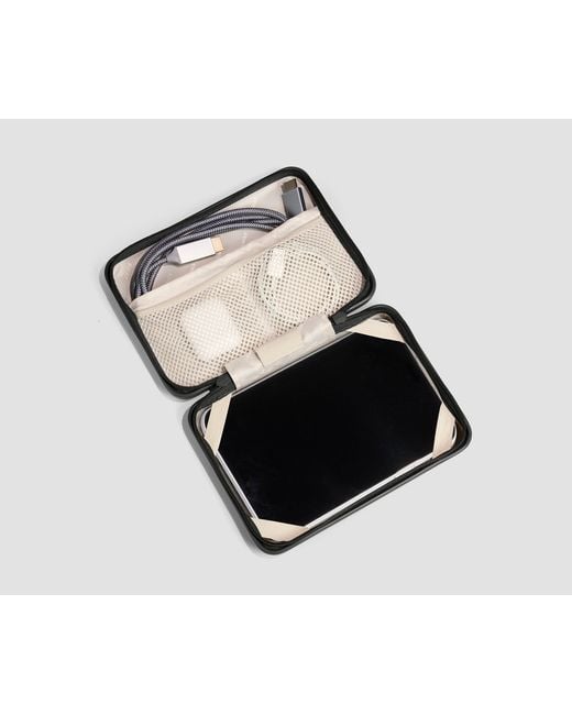 Away Travel Black Medium Checked Suitcase Tech Case