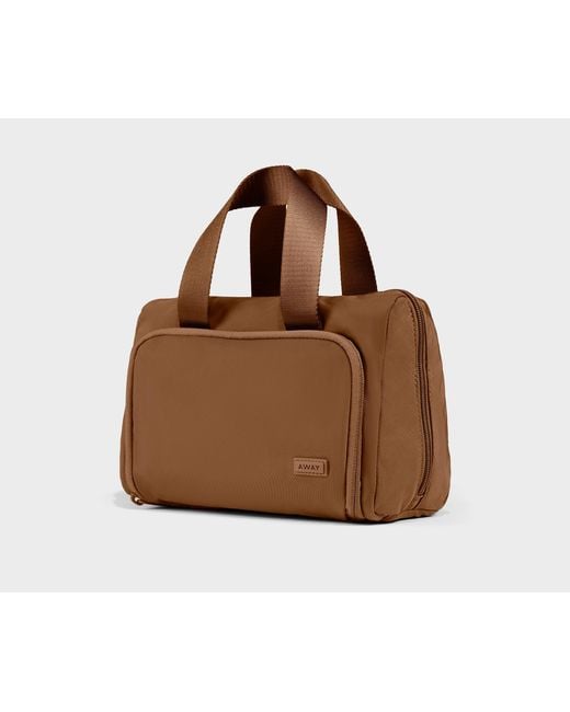 Away Travel Brown Featherlight Daily Cosmetic Case
