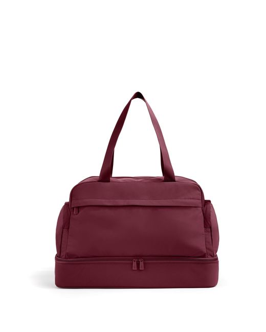 Away Travel Red Featherlight Weekender
