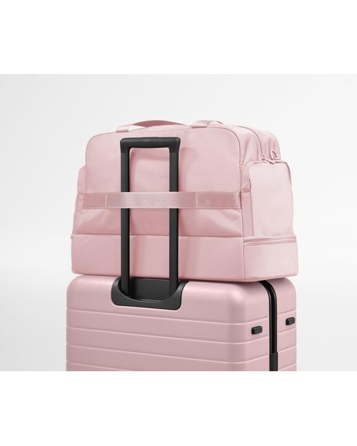 Away Travel Pink Featherlight Weekender