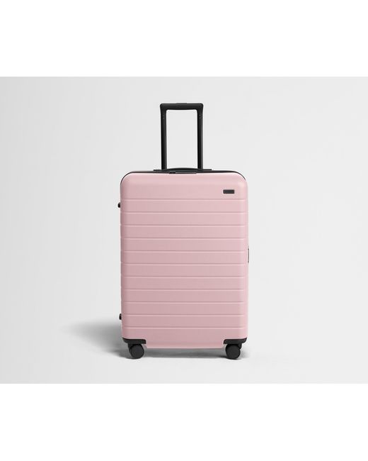 Away Travel Pink The Checked Flex Suitcase