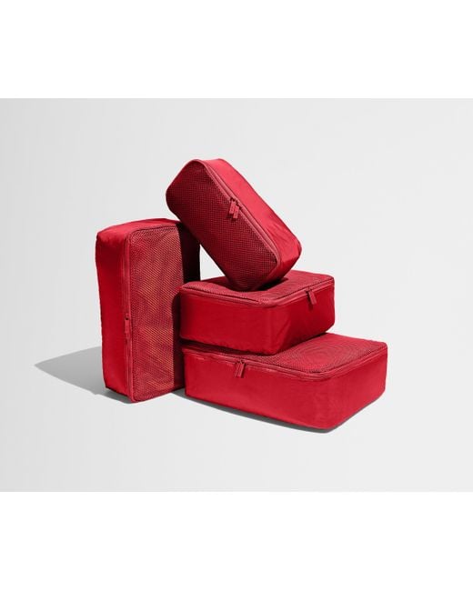 Away Travel Red Insider Packing Cubes (Set Of 4)