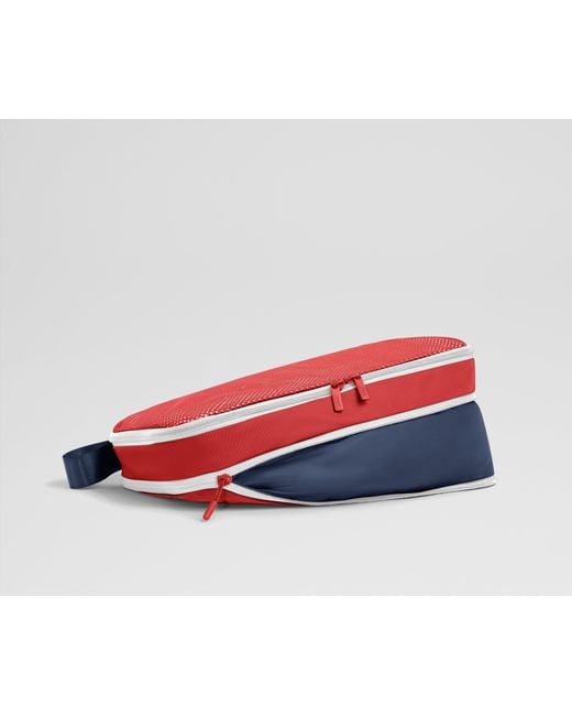 Away Travel Red Compression Packing Cubes