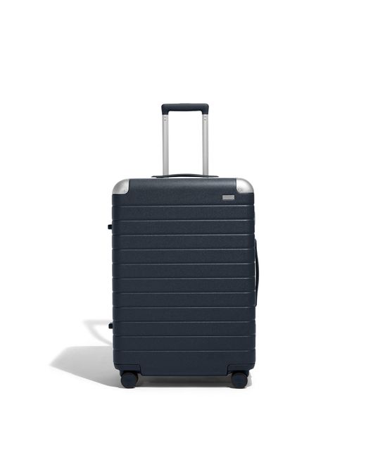 Away Travel Blue The Aluminum Edge Medium Checked Suitcase